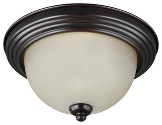 Geary 3-Light Ceiling Flush Mount, Burnt Sienna