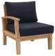 Natural Navy Marina 5 Piece Outdoor Patio Teak Set