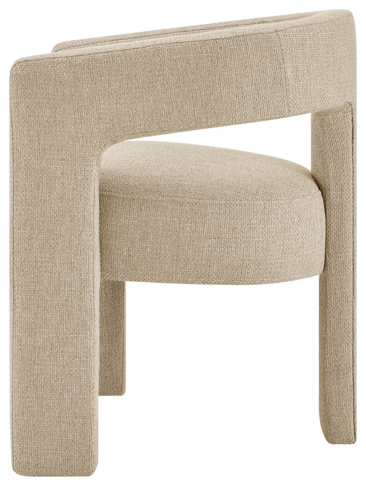 Sherlyn Dining Side Chair, Barley Beige, Fabric