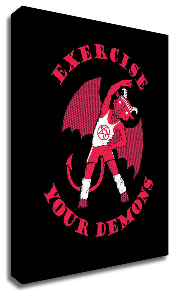 Exercise Your Demons by Michael Buxton, Print on Canvas, 32"x40"