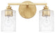Milan 2 Light Vanity, Capital Gold