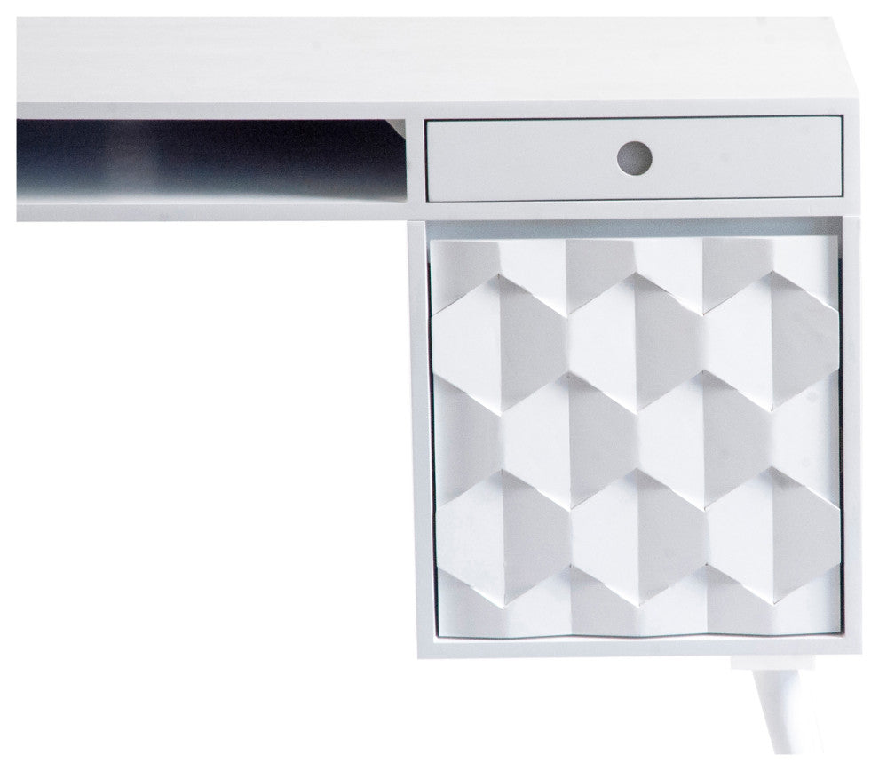 O2 Desk White