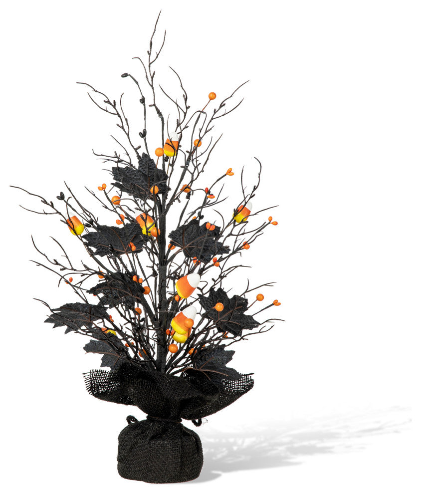 21"H Lighted Halloween Table Tree