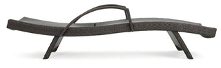 GDF Studio Olivia Outdoor 3-Piece Wicker Adjustable Armed Chaise Lounge Set
