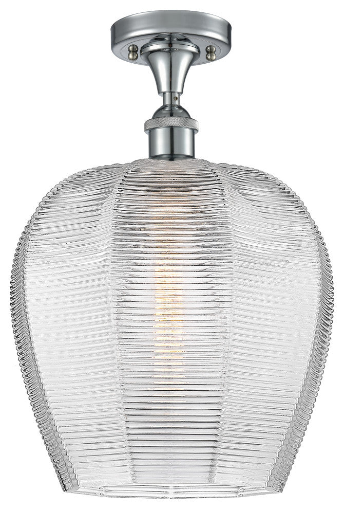 Innovations 516-1C-PC-G462-12 1 Light Semi-Flush Mount, Polished Chrome