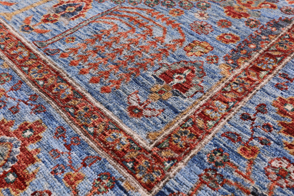 4' 2" X 6' 0" Persian Ziegler Handmade Wool Rug Q11158