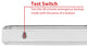 ECL5 LED Wet Location  Exit Sign with Adjustable Light Heads, Red Lettering