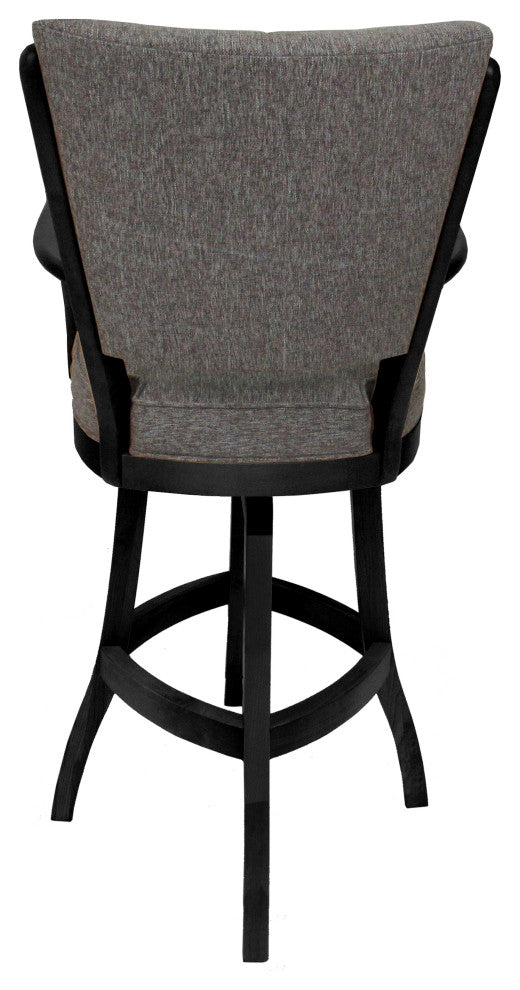 Classic Counter Bar Stools 26" 30" Extra Tall 34", Mojave Grey - Black, 26"