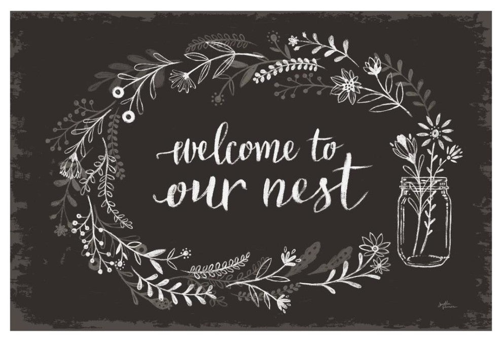 "Our Nest I Black" Digital Paper Print by Janelle Penner, 32"x22"
