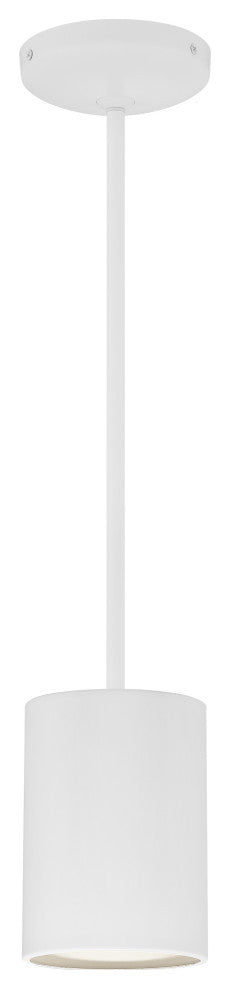 Pilson 7" Rod Pendant, Replaceable LED, Matte White