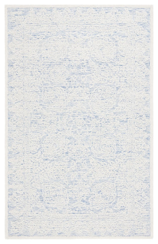 Safavieh Couture Ebony Collection EBN102 Rug, Blue/Ivory, 10'x14'
