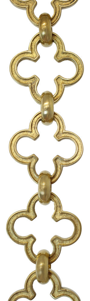 Brass Cross Chandelier Chain, Various Finishes, Polished Brass, U42