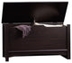 Sauder Shoal Creek Engineered Wood Storage Chest in Jamocha Wood/Dark Wood