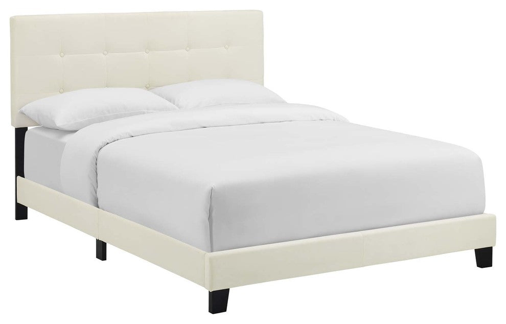 Amira Full Upholstered Velvet Bed