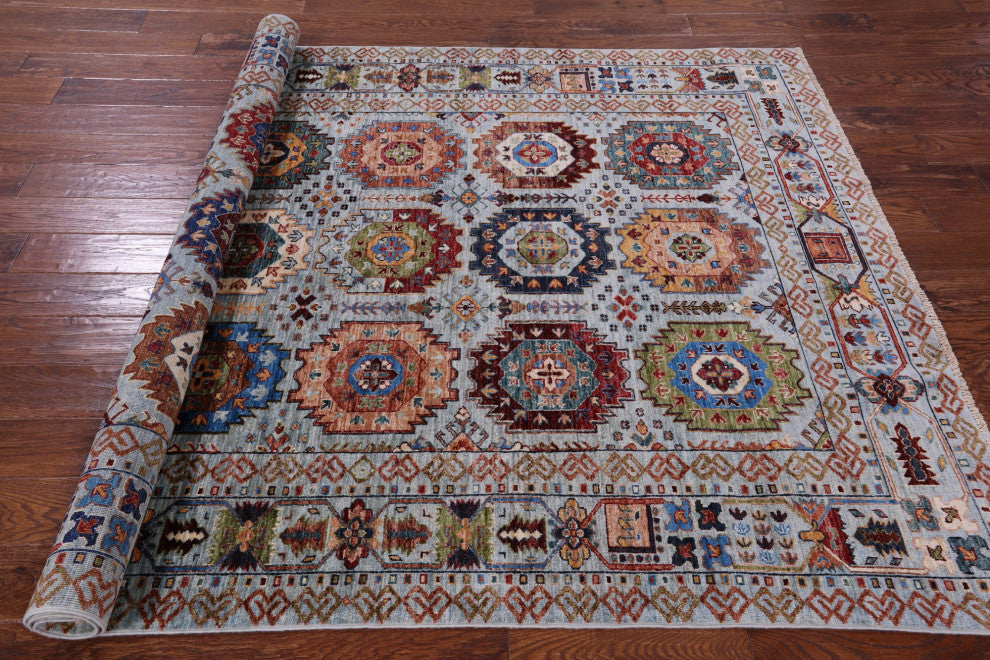 Fine Turkmen Ersari Handmade Rug 5' 8" X 7' 10" Q10567