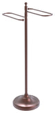 Traditional Free Standing Floor Bath Towel Valet, Antique Copper