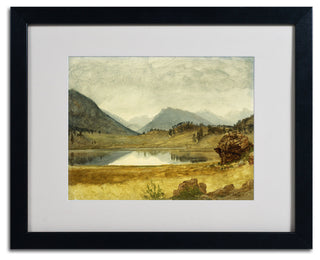 'Wind River Country' Matted Framed Canvas Art by Albert Biersdant