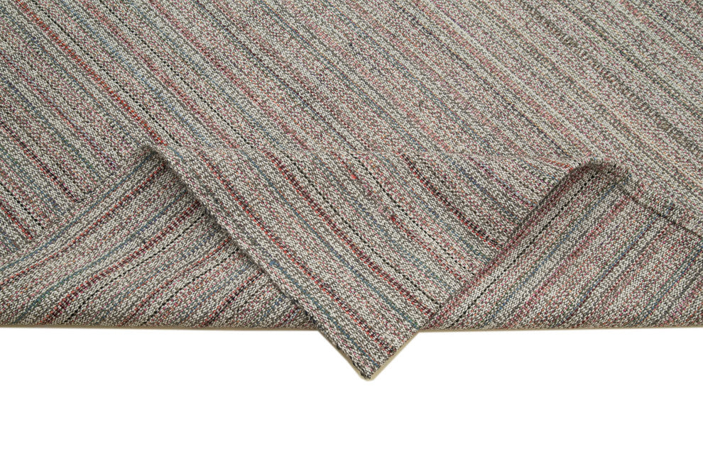 Rug N Carpet - Handmade Turkish 9' 11'' x 13' 1'' Modern Design Wool Kilim Rug