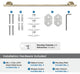 Amerock St. Vincent Contemporary Towel Bar, Golden Champagne, 24" Center-to-Cent