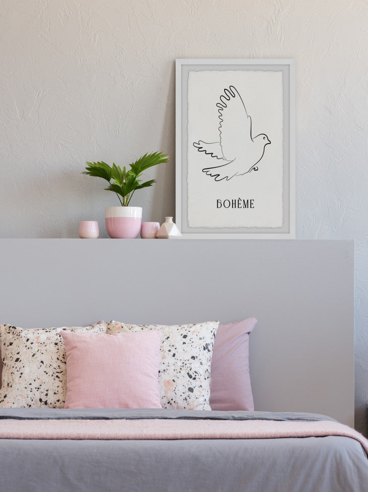 "Like a Free Bird" Framed Painting Print, 30x45