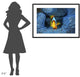 "Clownfish In Blue Anemone" Framed Digital Print by Barathieu Gabriel, 44x32"