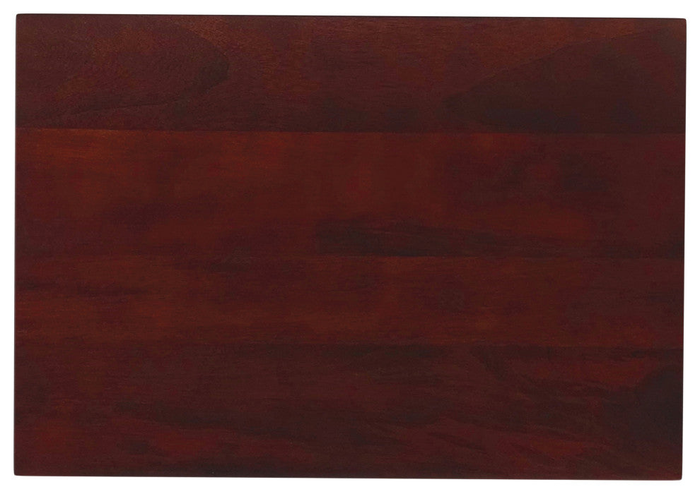 Selma Metal and Wood Accent Table, Cognac, 20"