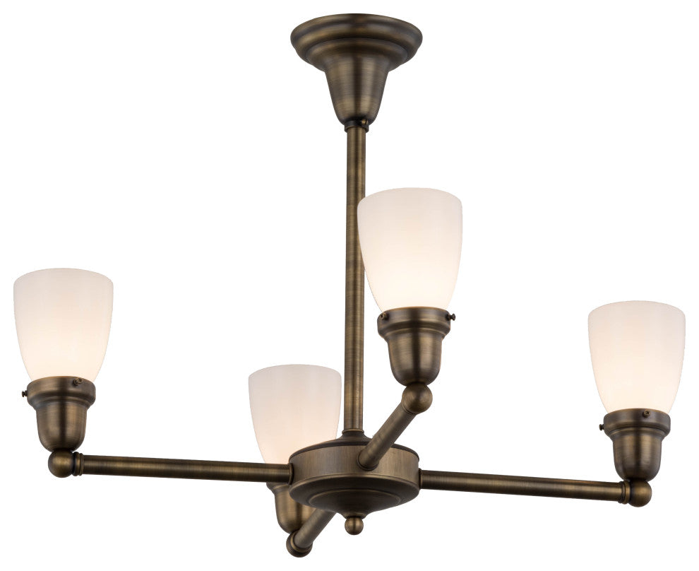 27W Revival Oyster Bay Goblet 4 LT Chandelier