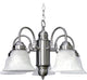 Marti 5-Light Brushed Nickel Interior Chandelier
