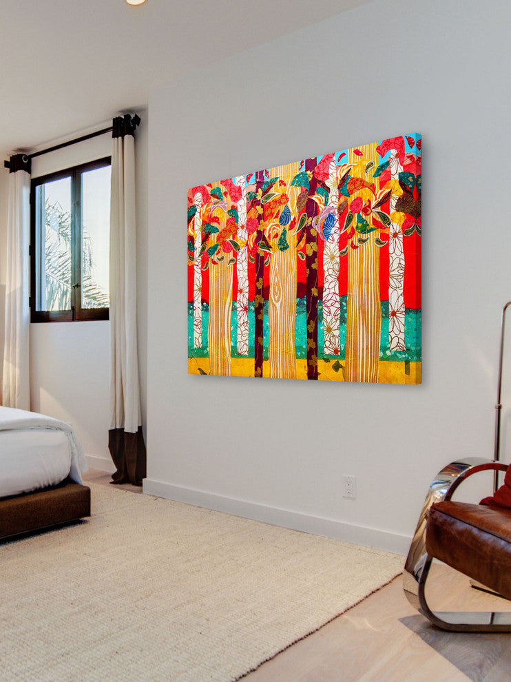 "Auburn Forest" Painting Print on Canvas by Lisa Mee