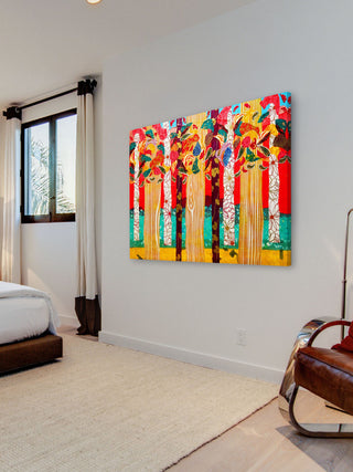 "Auburn Forest" Painting Print on Canvas by Lisa Mee