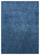 HAND KNOTTED LOOM WOOL ECO - FRIENDLY AREA RUGS - Blue Beige,Geometric