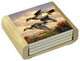 Stone Coasters/Wood Holder Water Birds Set of 4