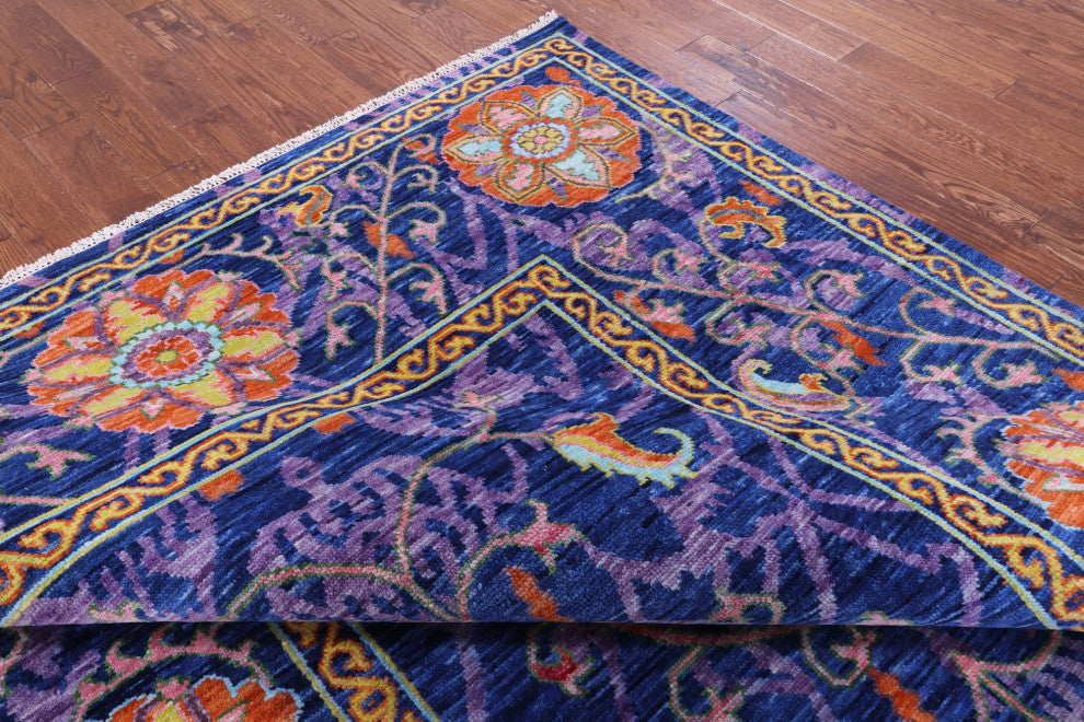 8' 0" X 10' 3" William Morris Handmade Wool Rug - Q15458