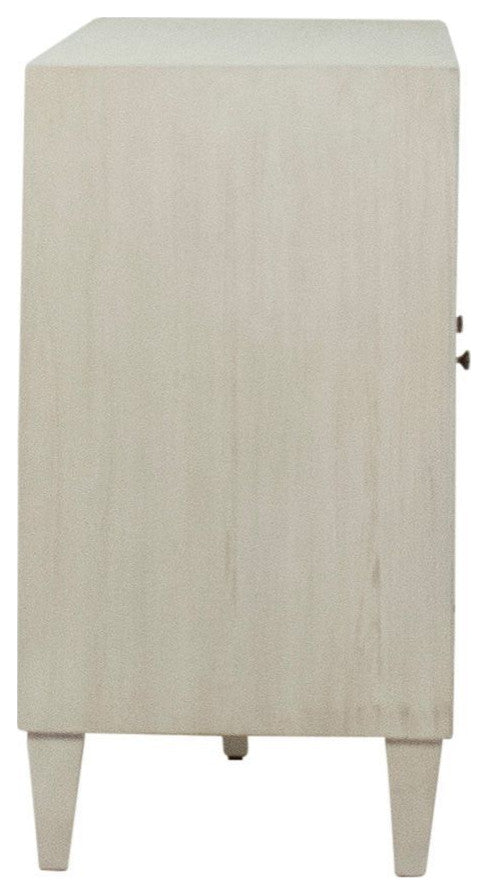 Xander Reclaimed Acacia Coastal 66" 3-Door Sideboard With Iron Hardware