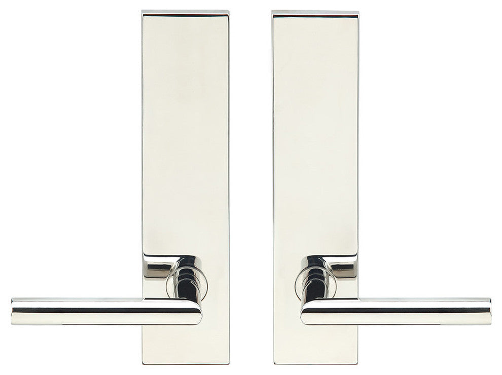 Frankfurt Lever, Tubular Passage, Polished Stainless Steel, 2-3/8" Backset