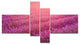Lavender Field and Ray of Light, Floral Canvas Art Print, 60"x32", 4 panels