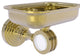 Pacific Grove Wall-Mount Soap Dish Holder with Dotted Accents, Unlacquered Brass
