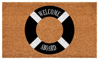 Calloway Mills Welcome Aboard Buoy Doormat, 24" X 36"