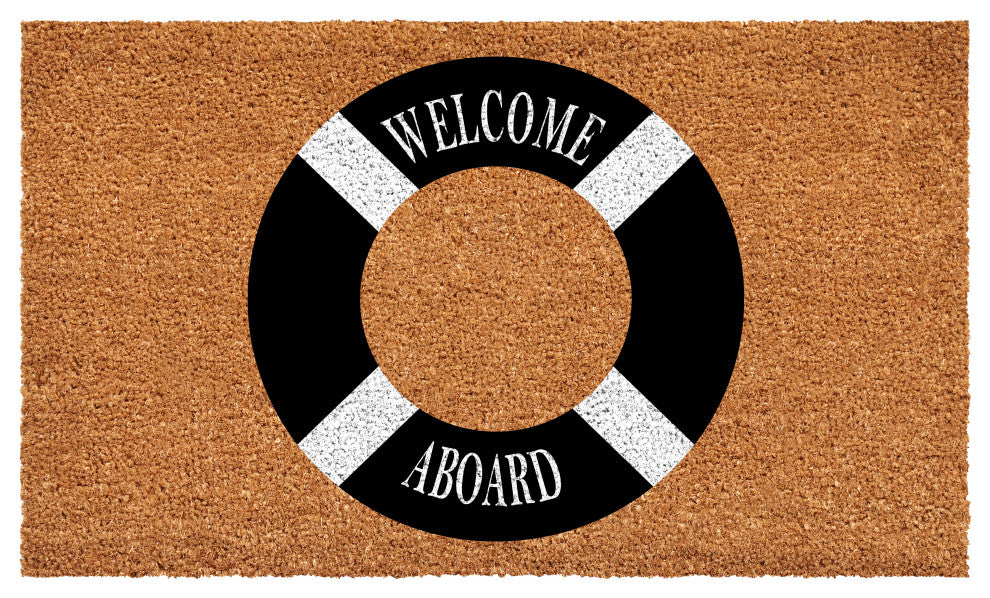 Calloway Mills Welcome Aboard Buoy Doormat, 24" X 36"