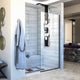 Linea 30"x72" Open Entry Design, Frameless Shower Door, Oil Rubbed Bronze