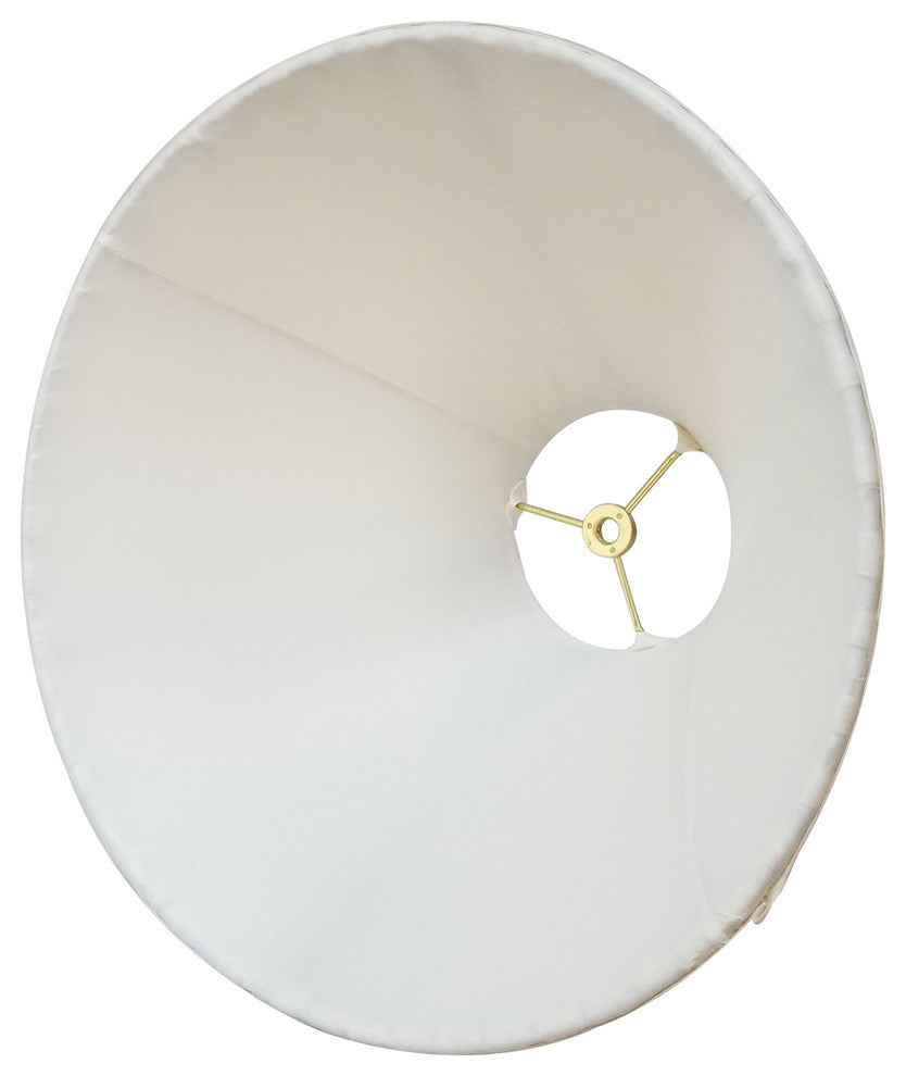 Coolie Empire Side Pleat Basic Lampshade, White, 6"x16"x10"
