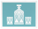 A Gentleman's Drink Fine Art Print, White, 24"x32"