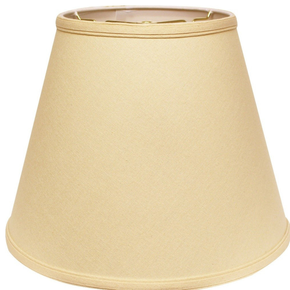 16" Parchment Biege Empire Deep Slanted Linen Lampshade