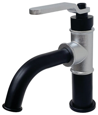 KS2821KL Single-Handle Bathroom Faucet With Push Pop-Up, Matte Black/Chrome
