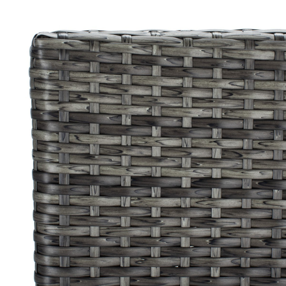 Safavieh Outdoor Laban Bistro Set Grey Brown/White Cushion