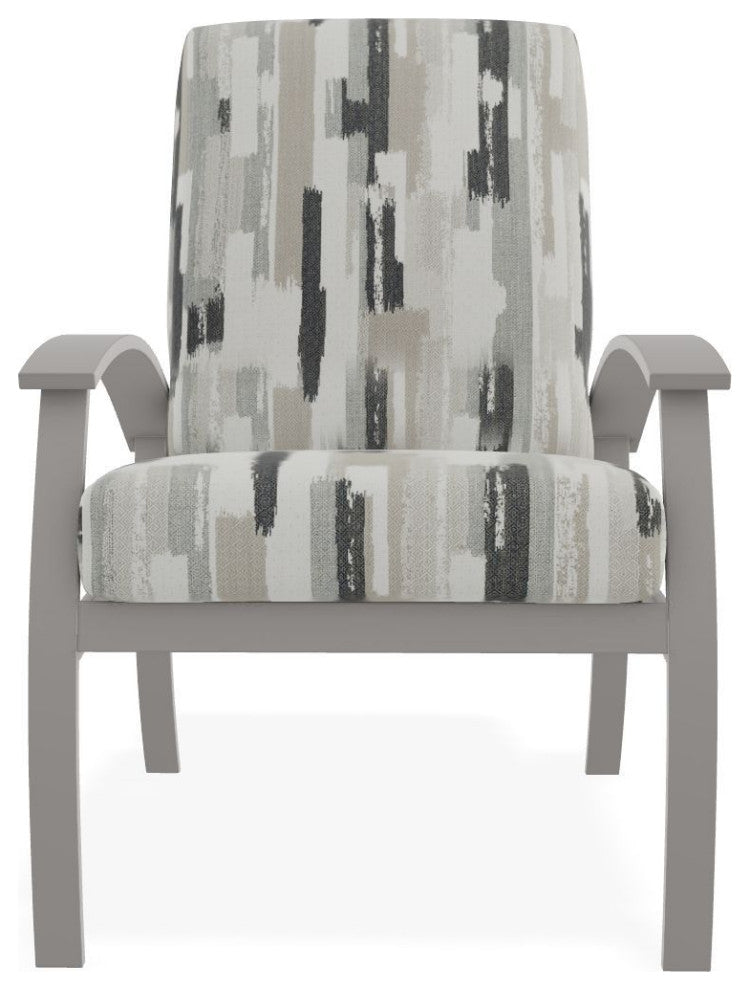 Belle Isle Cushion Deep Seating Outdoor Armchair, Dreamscape Seaglass/Warm Gray