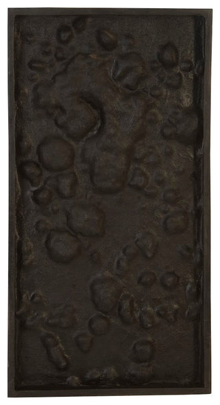 Splotch Wall Art, Silver, Rectangle