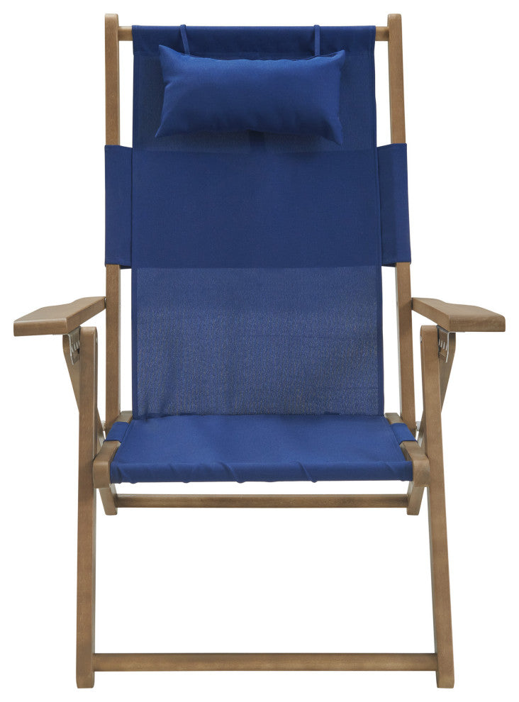 2 Beach Chair Outdoor Weather-Resistant Wood Folding Chair With Backpack Straps