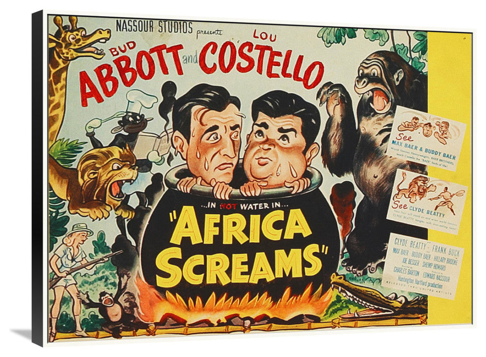 Abbott and Costello, Africa Screams Vertical, 36x27