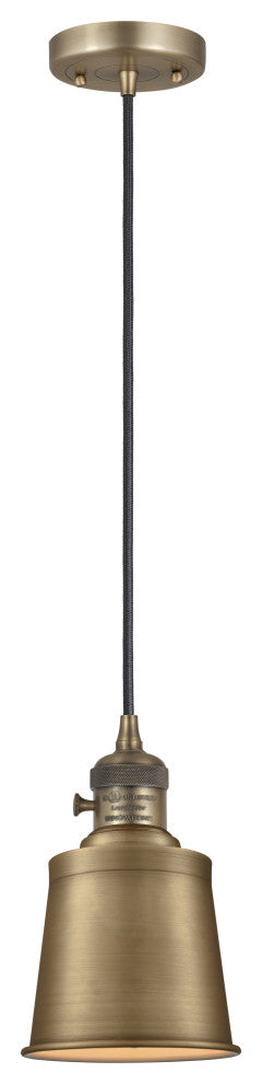INNOVATIONS 201CSW-BB-M9-BB 1-Light Mini Pendant Brushed Brass
